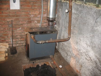 Calentador de agua de metal
