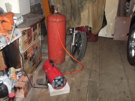 Propane gas heater