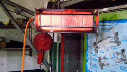Calentador infrarrojo de garaje