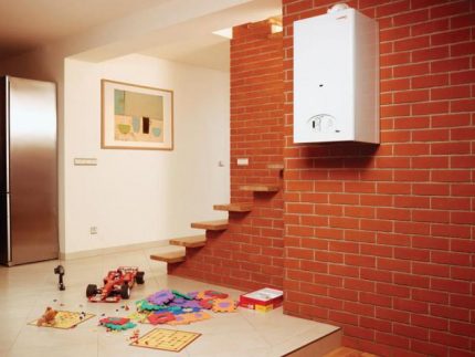 Gas heating of apartments