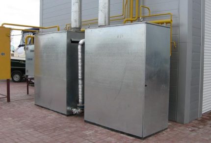 Outdoor gas boilers