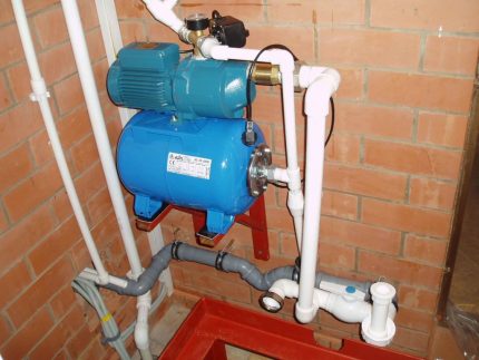 Installation of a pumping station in the house