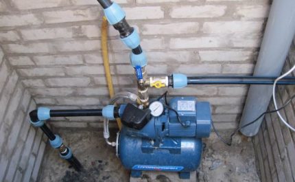 Installation af en pumpestation i en caisson