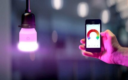 Řízení osvětlení smartphonu