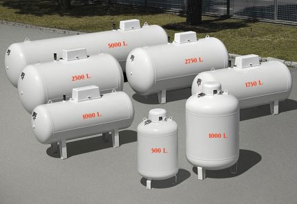 Gasbehälter für die autonome Gasversorgung