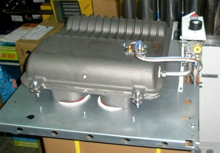 Cast iron gas convector heat exchanger