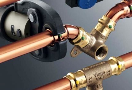 Crimping copper fittings