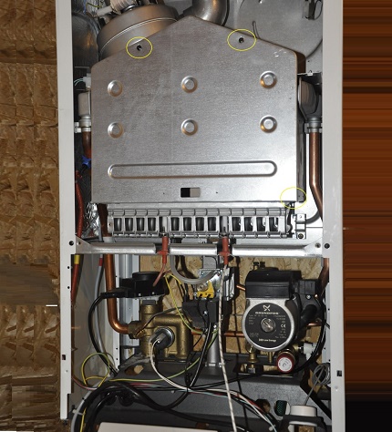 Reassembling a converted gas boiler