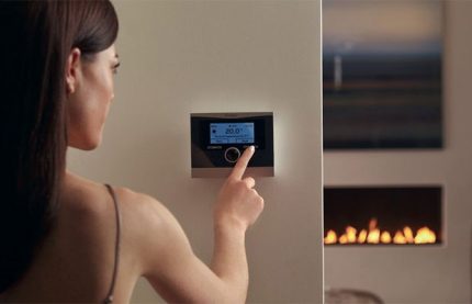 Energy saving with thermostat