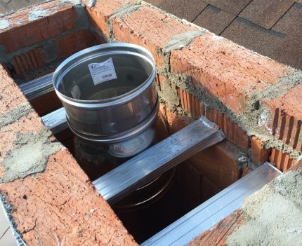 Chimney replacement in a private house