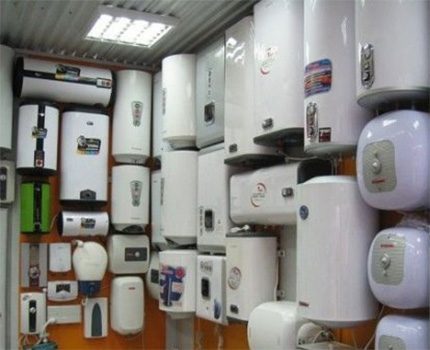 A wide range of water heaters