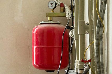 Closed expansion tank