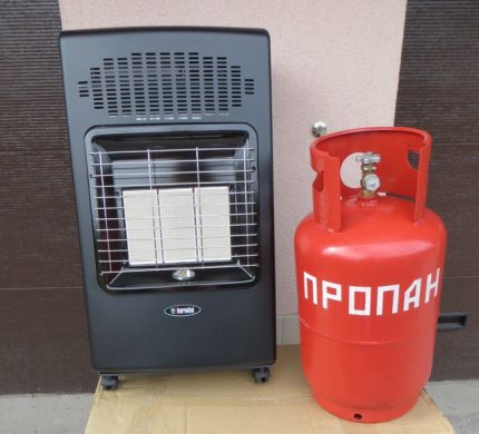 Mobile gas liquefied gas heater