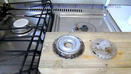 Burner cleaning process