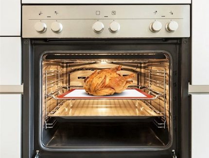 Filling a gas oven