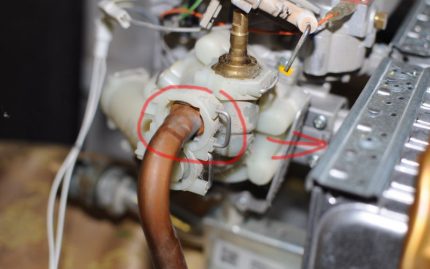 How to disconnect a column heat exchanger