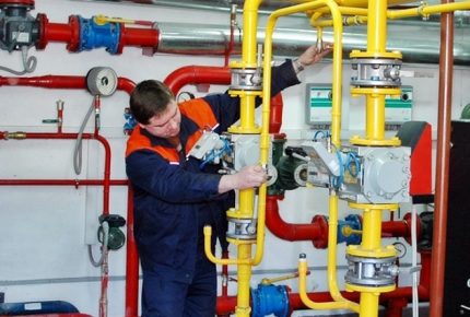 Údržba PSK v plynovém systému