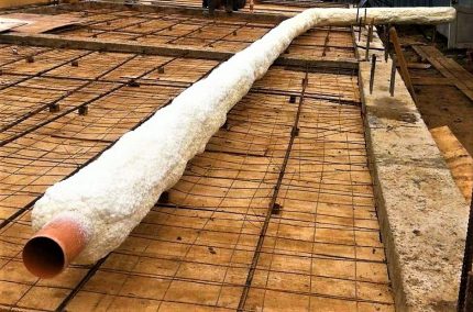 Pipe with PU foam insulation