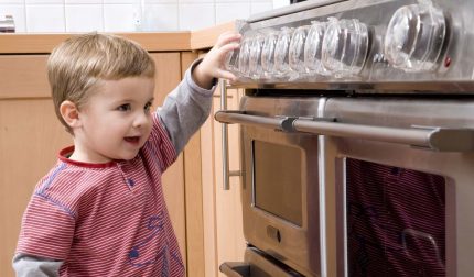 Защита на газовата печка от деца