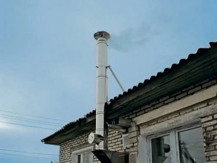 Gas boiler chimney