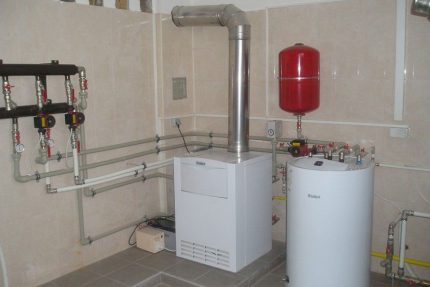 Two boilers in the heating system