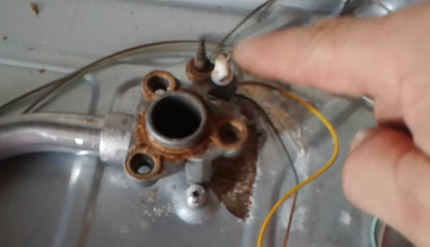 Burnt thermocouple oven