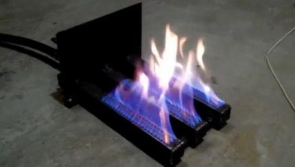 Principen för drift av gasbrännare