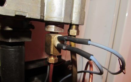 Connection of the draft sensor to the valve