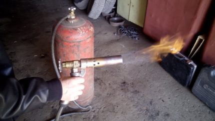 Brûleur au gaz propane