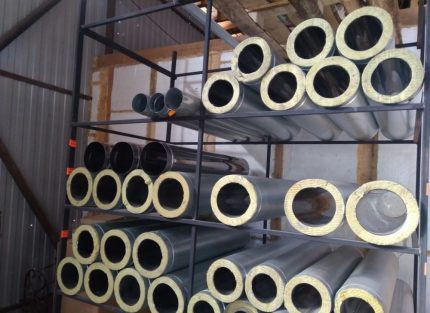 Sandwich pipes for ventilation