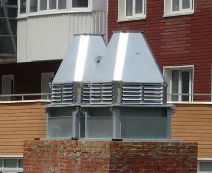 Ķieģeļu kausa jumta ventilators