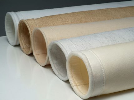 Filter bags made of various materials
