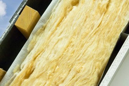Glass wool as insulation