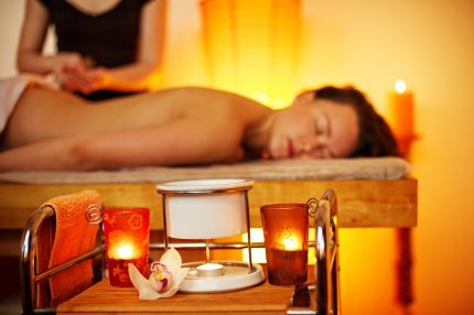 Massage room with aromas