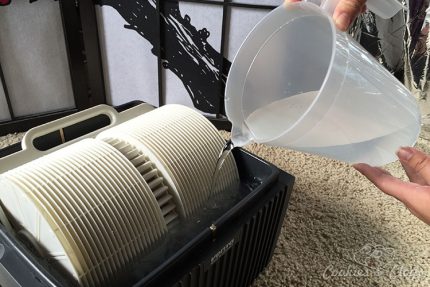 Dispensar agua con un limpiador de aire