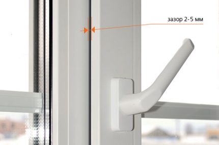 Funzione di micro-ventilazione nella finestra in PVC