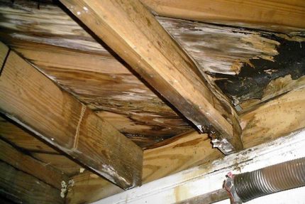 Rotting rafters - the result of a lack of quality ventilation
