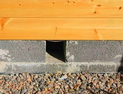 Aerated air duct base