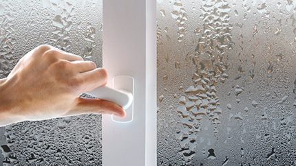 Condensation sur les fenêtres