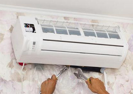 Removing the air conditioner indoor unit