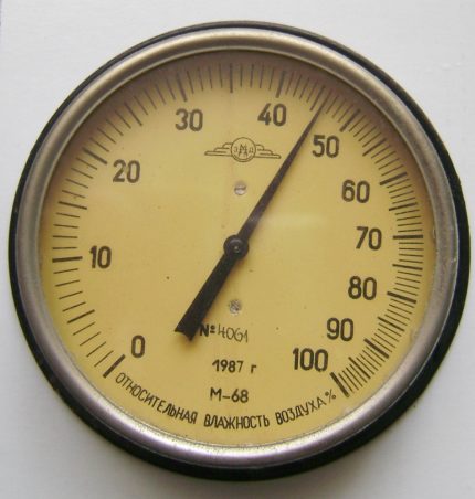Round mechanical hygrometer