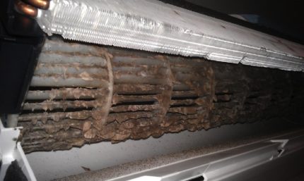 Dirty air conditioner filters