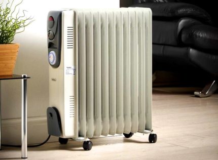 Heater in an air-conditioned room