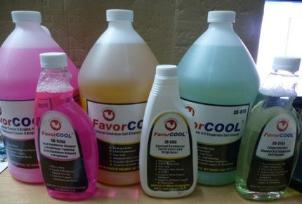 Cleaning products for air conditioners