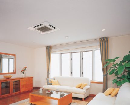 Climatisation au plafond dans l'appartement