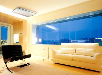 Floor and ceiling air conditioning