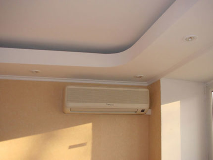 Rektangulär luftkonditionering i hängande tak