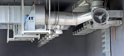 An example of the design of the industrial manufacturing air intake