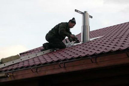 Montage du ventilateur de toit