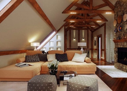 Furnishing an attic for living